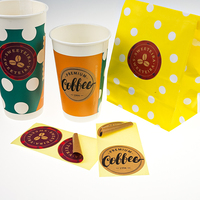 Étiquettes autocollantes en vinyle imperméables de qualité alimentaire, écologiques, personnalisées avec logo privé, pour artisanat, cadre photo, bougie