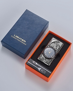 Độc đáo sản phẩm điện tử bật lửa thuốc lá rồng thiết kế tùy chỉnh Arc USB bật lửa với <span class=keywords><strong>LED</strong></span> Đồng Hồ - Product Image 1