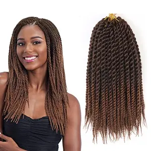 Tomo — Extensions de cheveux à tresses synthétiques Ombre sénégalaise, mèches torsadées, lisses et douces