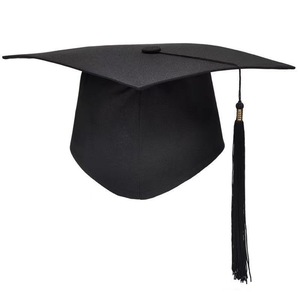 PARTYMENT Gorro de Graduación Rojo Universitario Personalizado con Logotipo Unisex para Ceremonias de Quinceañera, 18.º Cumpleaños, Licenciatura y Doctorado - Product Image 1