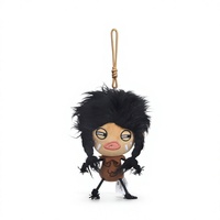 Jolie poupée en peluche en polyester Dachun, figurine abstraite, pendentif porte-clés, 17,5 cm, cadeau d'anniversaire unisexe