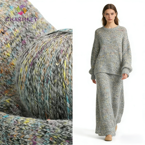Fil à tricoter en mélange <span class=keywords><strong>de</strong></span> <span class=keywords><strong>laine</strong></span>, mohair et sequins en forme <span class=keywords><strong>de</strong></span> goutte, épaisseur moyenne, <span class=keywords><strong>pelote</strong></span> <span class=keywords><strong>de</strong></span> 50g pour tricot à la main - Product Image 3