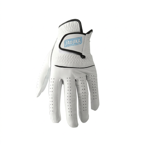 Guantes de cuero cabretta estilo regular para mano izquierda con puntos en los dedos, guantes de cuero cabretta originales. - Product Image 1