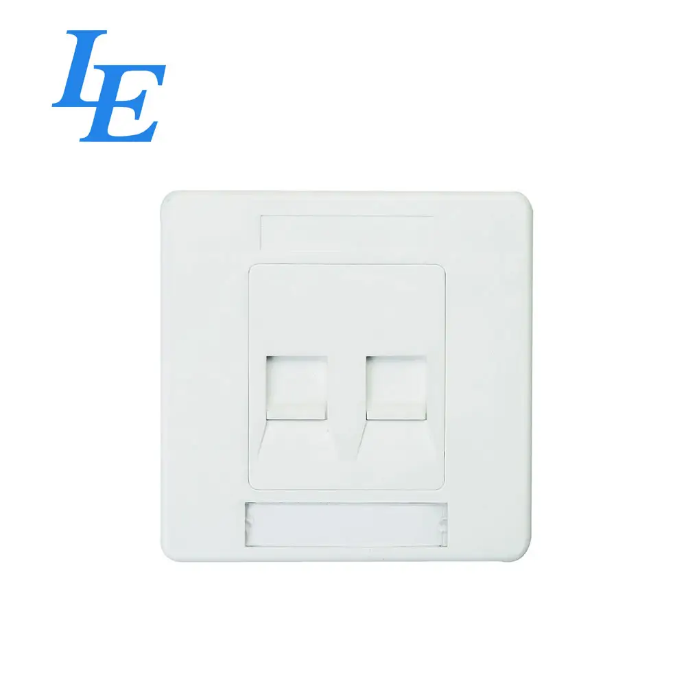 RJ45 नेटवर्क चेहरा प्लेट Cat5 Cat5e Cat6 दीवार प्लेट फैक्टरी मूल्य