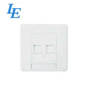 Placa facial de red RJ45, placa de pared Cat5, Cat5e, Cat6, precio de fábrica