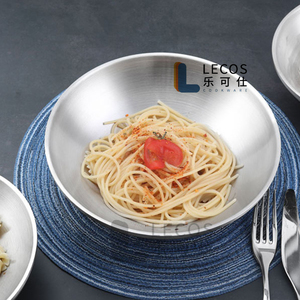 Lecos Biểu Tượng Tùy Chỉnh Nhà Bếp Prepping Bát Lớn Nhật Bản Phở Súp Bát Thép Không Gỉ Đôi Tường Ramen Bát Đối Với Trang Chủ - Product Image 2