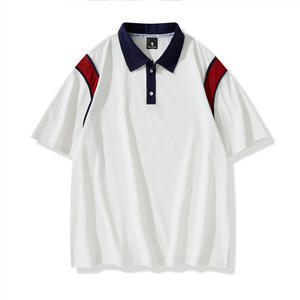 เสื้อผู้ชายแขนยาวสีกรมท่าล้วน ผ้าผสมคอตตอนและโพลีเอสเตอร์คุณภาพสูง ทอแบบไม่เป็นขุย มีกระเป๋า สไตล์ลำลอง หรูหรา  พร้อมปักโลโก้ตามสั่ง - Product Image 1