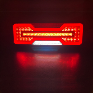 Luz Trasera LED Roja Impermeable de Alta Calidad para Camiones y Remolques, 10-30V, Combinación de Luz de Marcha/Parada/Freno/Direccional - Product Image 1