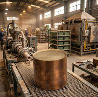 Filtre monolithique en acier inoxydable durable SC DPF Euro V pour traitement des gaz d'échappement des moteurs diesel, à enroulement spiralé, ajustement universel