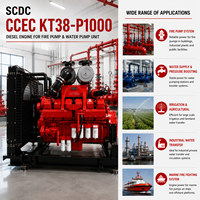 Moteur diesel turbocompressé SCDC Cum KTA38-P1300 956 kW 1300 CV 1500 tr/min 12 cylindres pour système de pompe incendie, unité de pompe à eau industrielle