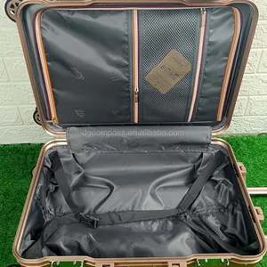 סט 3 יחידות באיכות גבוהה סט עגלת מסגרת אלומיניום סט מזוודות גודל תא תא תיק עלייה למטוס נשיאה למכירה חמה מזוודות מחשב ABS