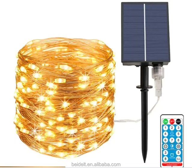 Solar String Lights 22m Fairy LED Strip Solar Lamps Lawn Garden Wedding Holiday Christmas Decoration LED