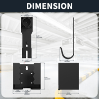 Kit de fixation murale pour câble de chargeur de voiture électrique, support de câble de chargeur de voiture électrique, boîte de station de charge de voiture électrique, compatible avec les chargeurs portables, état neuf