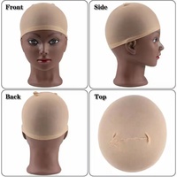 Lot de 2 Filets à Cheveux Haut de Gamme Bonne Qualité pour Perruque, Ouverts aux Extrémités, Filet Extensible Invisible en Nylon, Bonnet de Perruque