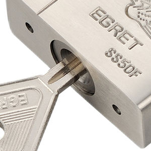 304 स्टेनलेस लिपटे ताला के साथ खड़ी स्टेनलेस स्टील padlocks फलक चाबियाँ - Product Image 5