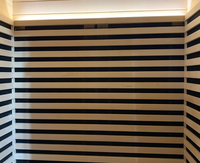 Ruang Sauna Inframerah Jauh Dalam Ruangan untuk 2 Orang, Kabin Sauna Kayu dengan Terapi Cahaya Merah dan Terapi Cahaya Kromoterapi