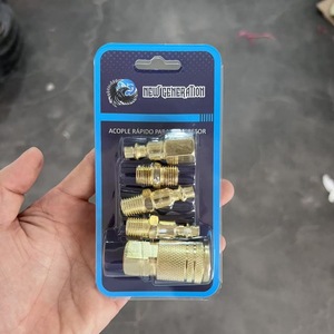 ชุดข้อต่อเร็ว 1/4 NPT ข้อต่อเกลียวตัวผู้ตัวเมีย ชิ้นส่วนนิวเมติก - Product Image 3
