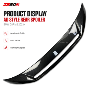 Aileron arrière en fibre de carbone sèche style AD pour BMW M2 G87 Série 2 G42 M240i 230i Coupé <span class=keywords><strong>2022</strong></span>+ - Product Image 3