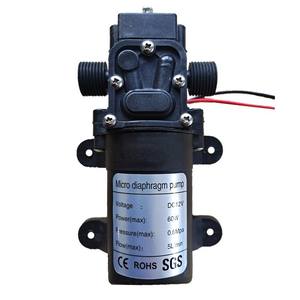 Pompe à eau auto-amorçante à pulvérisation 12V60W DC, booster à <span class=keywords><strong>reflux</strong></span>, diaphragme, pression 0,6 MPa, débit 5 L/min, plastique, ASEAN Afrique - Product Image 3