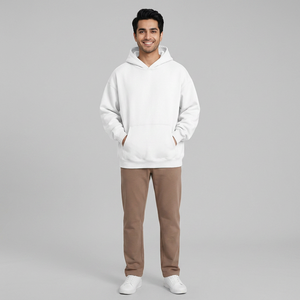 Sweat à capuche décontracté et polyvalent pour hommes Sweat-shirt simple de haute qualité avec nouvelle impression confortable de sweats à capuche de couleur unie - Product Image 1