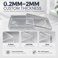 Boîte de rangement pliable en plastique PET recyclé personnalisée, gaufrée, vernie, impression UV et estampage à chaud pour usage personnel