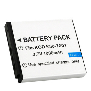 แบตเตอรี่ KLIC-7001 1000mAh สำหรับกล้อง Kodak EasyShare M1063 M320 M340 M341 ได้รับการรับรองมาตรฐาน CE RoHS ขายส่งจำนวนมาก แบบ 0-Cycle Cell - Product Image 1