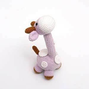 ตุ๊กตายีราฟถักโครเชต์ทำมือ QIMU ของเล่นตุ๊กตาผ้าเนื้อนุ่มปลอดภัยสำหรับเด็ก เป็นของขวัญสำหรับเด็ก - Product Image 4