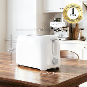 Factory New Design 2 Slice <b>Toaster</b> Machine with 6-Shade Browning Selector Setting for Toasting Bread - Product Image 3