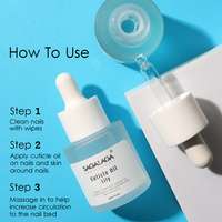 Minyak Kutikula Kuku Harga Grosir Dengan Aroma Stroberi 13 Varian 20ml Botol Pipet Minyak Kuku dengan Personalisasi