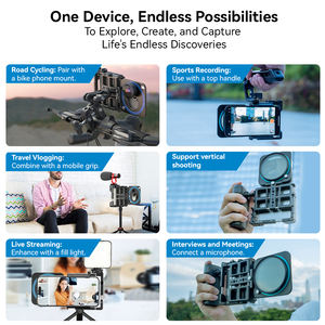 Apexel nouveau 1/4 monticule chaussure froide téléphone portable Cage de charge Kit de montage vidéo Mobile Vlog photographie Vlogging stabilisateurs - Product Image 6