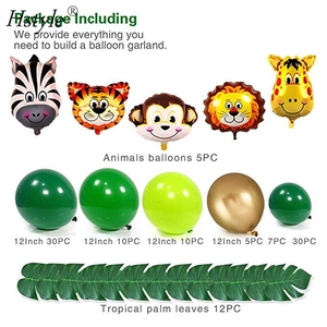 Hstyle New <strong>Jungle</strong> Safari <strong>Theme</strong> <strong>Party</strong> Supplies 110 PCS DIY Balloon Garland Kit Favors for Kids Boys Birthday Baby Shower Decor - Product Image 5