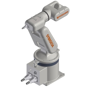 Robot industriel 6 axes Sooyee SYB0503A avec moteur servo-électrique, charge utile de 3 kg, portée de 574 mm, pour manutention de bureau et enseignement - Product Image 2