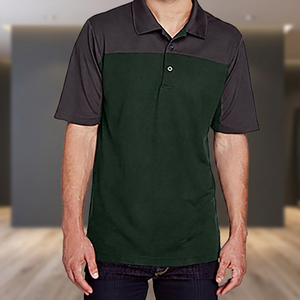 เสื้อเชิ้ตผู้ชายผ้าฝ้าย 100% สีพื้นลำลอง แขนสั้น ผ้าถัก ระบายอากาศดี ติดกระดุมด้านหน้า สีเขียว สีดำ - Product Image 5