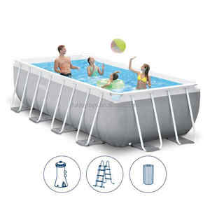 Original Intex 4*2*1m <span class=keywords><strong>piscine</strong></span> <span class=keywords><strong>rectangulaire</strong></span> à cadre métallique <span class=keywords><strong>piscine</strong></span> <span class=keywords><strong>hors</strong></span> <span class=keywords><strong>sol</strong></span> en <span class=keywords><strong>aluminium</strong></span> - Product Image 1