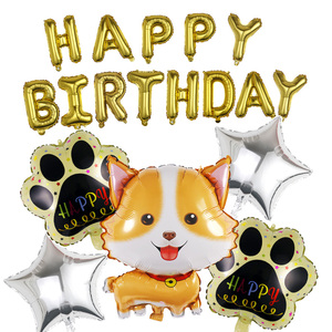 Lot de 18 ballons en forme d'os, de patte et de chien Husky Kirky pour la décoration de fête d'anniversaire - Product Image 6
