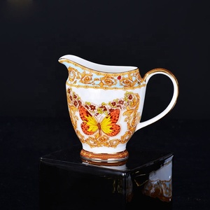 Juego de Tazas de Café y Té de Cerámica con Diseño de Mariposas Doradas de Lujo Europeo, Decoración para el Hogar en Oferta - Product Image 4