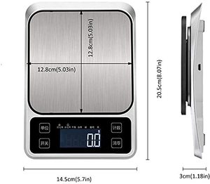 Báscula de Alimentos de Nuevo Diseño con Capacidad de 10 kg/22 lb, Báscula Digital Inalámbrica para Cocina, Envíos y Paquetería - Product Image 2