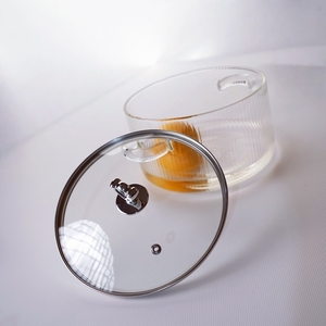 หม้อแก้วทนอุณหภูมิสูงมีฝาปิดเหมาะสำหรับซุปและสตูว์ - Product Image 2