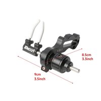 Repose-flèches Decut D-Tec2 pour arc à poulies, en alliage de précision noir, pour tir à l'arc et chasse en extérieur