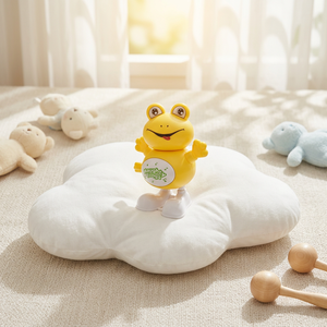 Jouet grenouille à remonter, grenouille dansante de dessin animé, rotation de la tête à 360 degrés, jouet en plastique pour enfants, cadeau de fête - Product Image 3