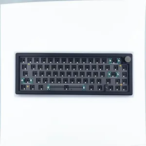 Kits de teclado mecánico para juegos, dispositivo retroiluminado personalizado con 67 teclas, BT, 2,4G, cable, bricolaje, intercambiable - Product Image 5