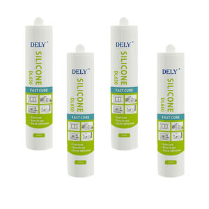 Scellant en silicone acétique noir DELY OEM, haute flexibilité, scellant structurel pour l'étanchéité des salles de bain et des fenêtres - Product Image 2