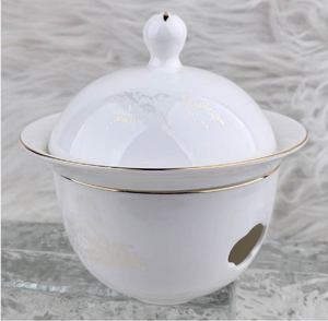Service de Table en Céramique Élégant avec Incrustations Dorées et Motifs Scéniques, Nouveau Style Chinois, Kit de Tasses, Résistant au Lave-Vaisselle, Durable, Pour Plus de 10 Utilisateurs - Product Image 5