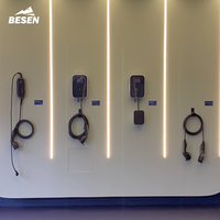 BESEN OCPP 1.6J elektrikli araç şarjı EV kullanımı tam güvenlik koruması ile 22kW RFID WALLBOX