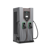 Estación de Carga Rápida DC Hipech de 320kW, Cargador Comercial para Vehículos Eléctricos, de Alta Potencia, para Exteriores, Montaje en Suelo, Suministro de Energía Público, OCPP, Nuevo, IP55