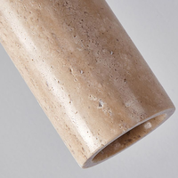 Luminaire suspendu en marbre travertin Wabi Sabi, lustre moderne à LED blanc chaud pour la maison, le bureau et la décoration intérieure, sur mesure