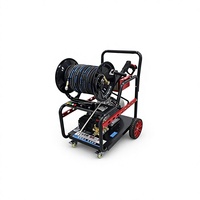 Nouvelle machine de nettoyage de canalisations à jet d'eau haute pression 7,5 kW 150 bars, nettoyeur de drainage électrique, bobine de tuyau de 30 m, débit de 30 L/MIN