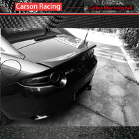 Aileron de coffre arrière en fibre de carbone polie à une seule couche pour Mazda Miata MX5 2016-2024, finition polie, installation avec ruban adhésif 3M