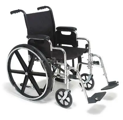 スチール製車椅子Mejor oferta de acero plegable bsica ruedas para sillas