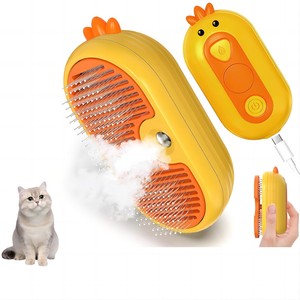 Peine Eléctrico 3 en 1 Ecológico de ABS y Acero Inoxidable a Prueba de Salpicaduras para Perros y Gatos, Cepillo Masajeador para Eliminar el Pelo - Product Image 1